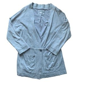 Poetry Light Gray One Button Hemp Blend Cardigan 6